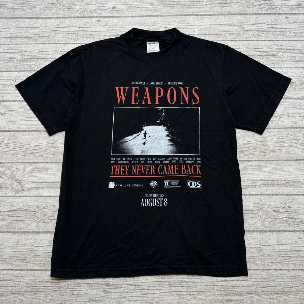 Weapons They Never Came Back Reprint Tee Shaka Wear Men's Medium Black